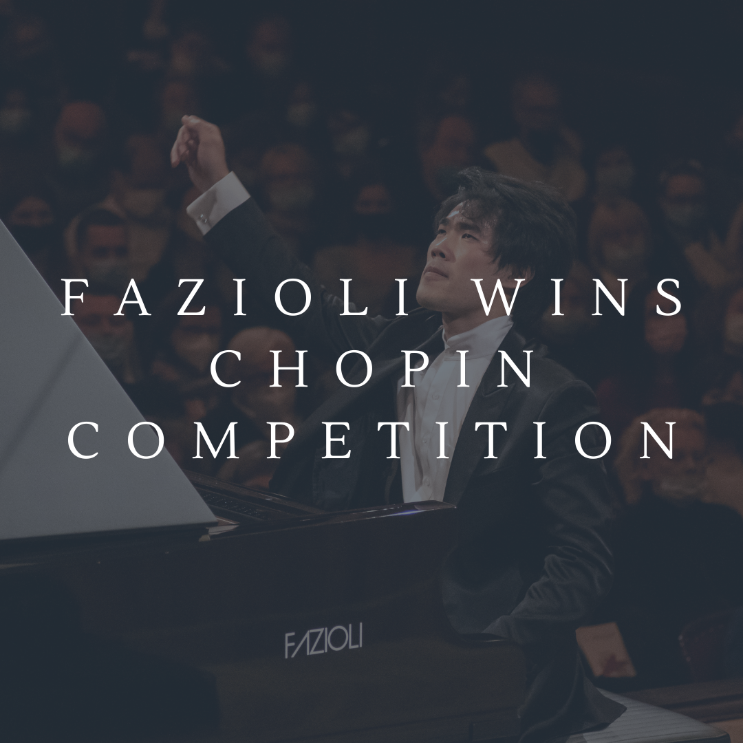 FAZIOLI wins  CHOPIN COMPETITION  in Poland.